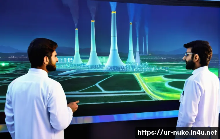 원자력 기술 관련 취업 준비 과정 - **Prompt 1: Pakistan's Nuclear Energy Future**
    A wide, cinematic shot of a futuristic nuclear po...
