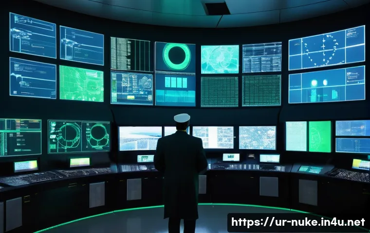 원자력 발전소 유지보수 기술 - A highly detailed futuristic nuclear power plant control room in Pakistan, featuring advanced AI-dri...
